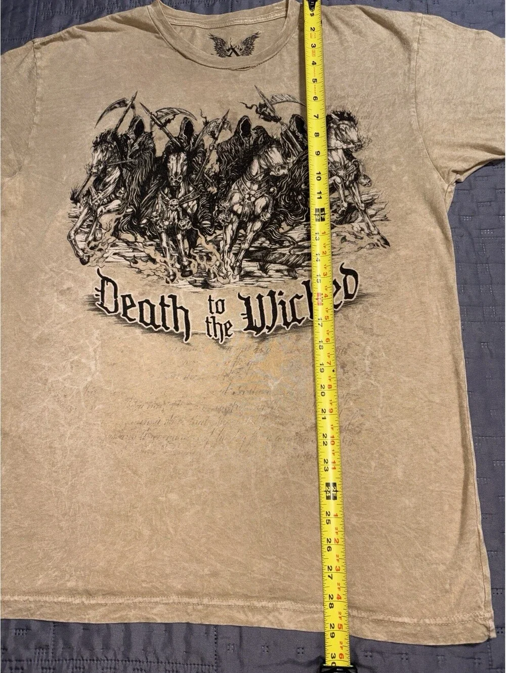 Death To The Wicked AOP Apprime Courage Above All Men’s 1XL Made in USA